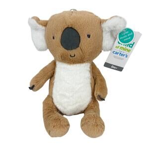 Carter's Koala Bear Plush Tan Musical Wind Up Head Moves Child of Mine 10 Inch